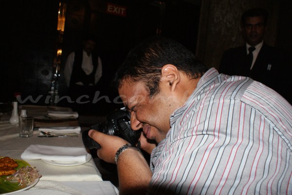 Shashank takes photos of every dishes